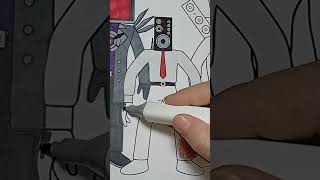 SKIBIDI TOILET COLORING PAGES #skibiditoilet #speakerman #coloring #color #howtocoloring