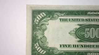 $500 Bill 1934 Chicago G0038