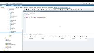 BETWEEN operator in SQL