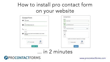 Contact Form Installation in 2 minutes