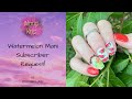 Stamping over Dip Powder | Marbling | Watermelon Mani (subscriber request)
