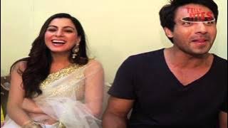 Anshuman and Pakhi's Laughter Therapy. From the sets of Tumhari Pakhi