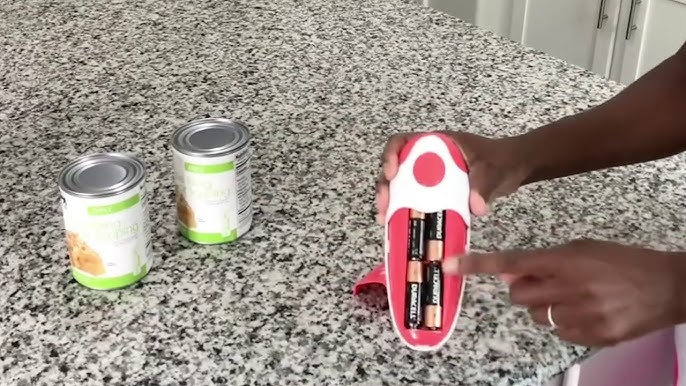 Elenest RNAB0BXDJ6GGP electric can opener, open your cans with a simple  push of button, automatic can opener without a sharp edge, electric can ope