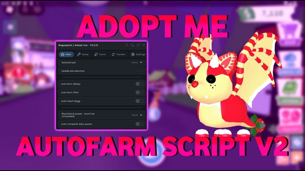 [NEW] ADOPT ME SCRIPT|AUTO GROW PETS&EGGS|AUTO FARM CASH