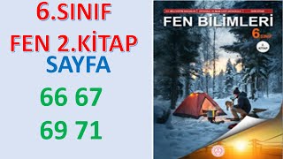 6 Sinif Fen Bi̇li̇mleri̇ Ders Ki̇tabi 2.Kitap Sayfa 66 67 69 71