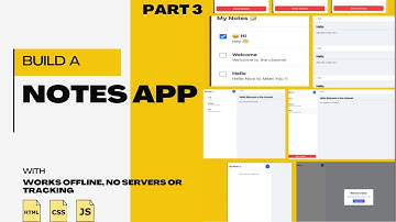 Build a Notes App with File System Access API | HTML , CSS and  JavaScript  Project