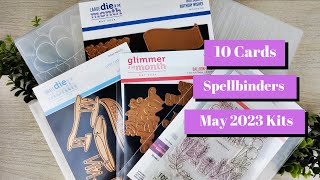 10 Cards with Spellbinders May 2023  Club Kits