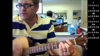 How to play "Animal" by Neon Trees on acoustic guitar screenshot 1