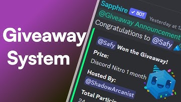 Discord Giveaway System 2023 | Sapphire x Dyno x Random Bot