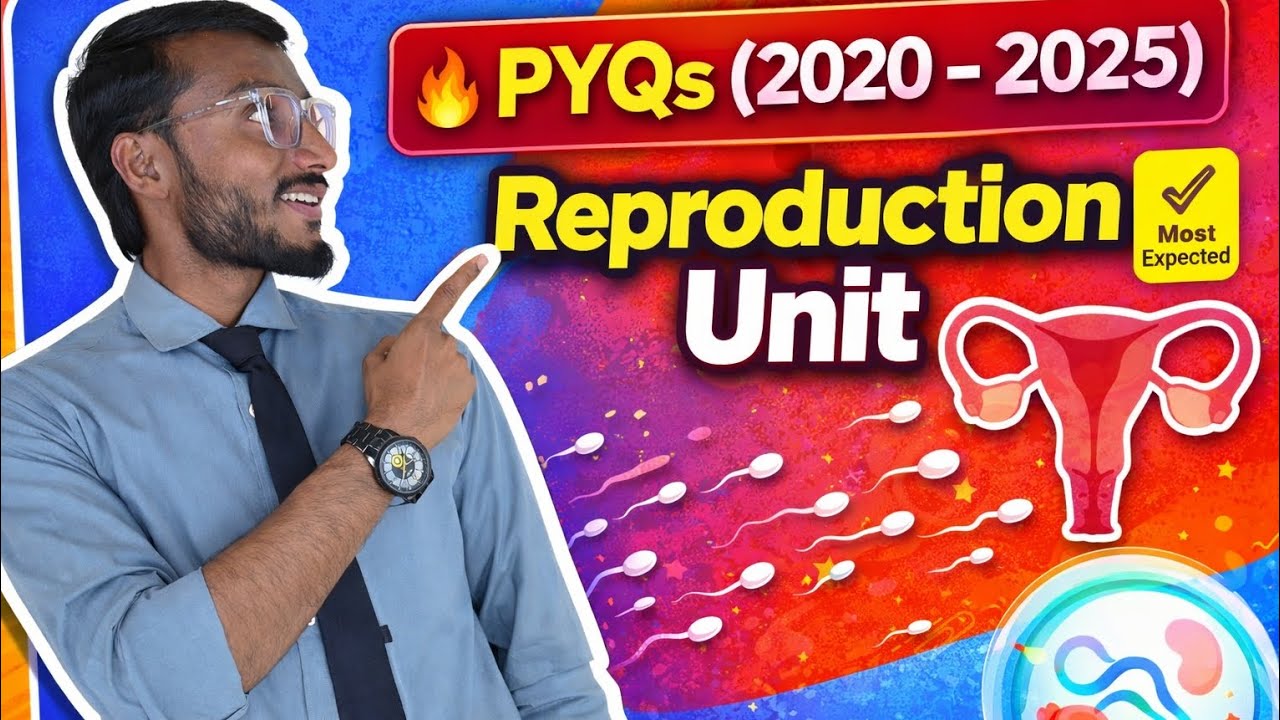 12th Biology Reproduction Unit PYQs (2020-2025) | Maharashtra Board | Most Important Questions. 