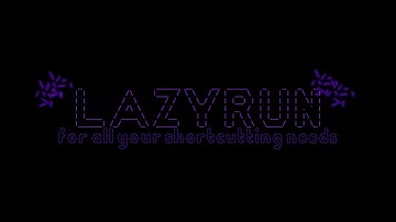 lazyrun demo video (no audio)