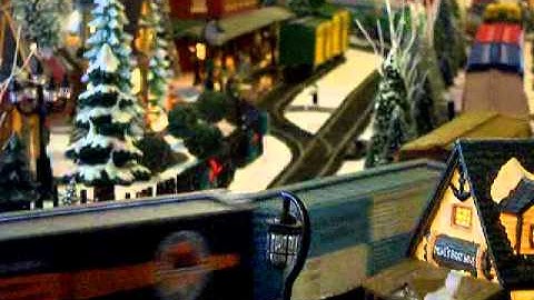 Altas O Scale 2 Rail Christmas Layout running Atlas F-9 Western Pacific