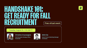 Handshake 101: get ready for fall recruitment | Campus to Career