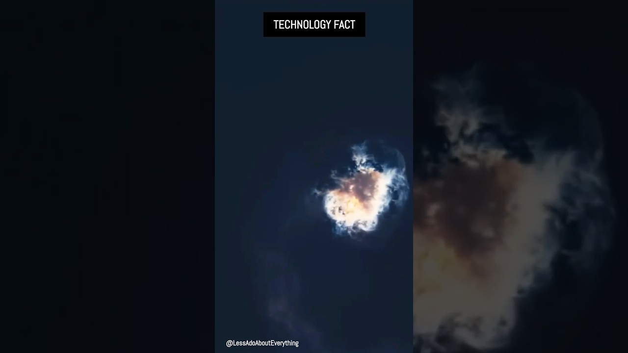 The booster explosion in slow motion💥🚀 