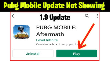 pubg update not showing in play store || pubg 1.9 update not showing
