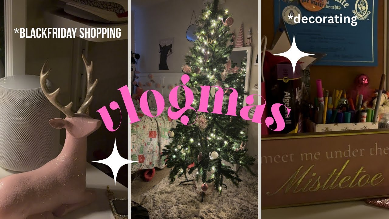 Vlogmas |BLACK FRIDAY Shopping & Decorating|🎅🏽🎄