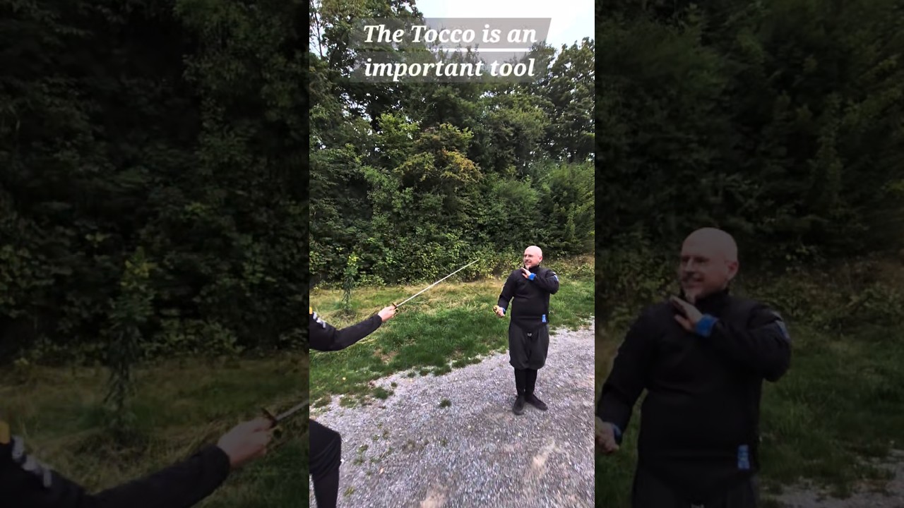 The sforzo to clear the line in fencing!