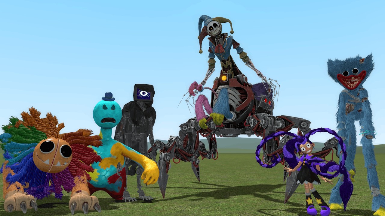 Surviving Chapter 4 & 5 Monsters Poppy Playtime | Garry's Mod