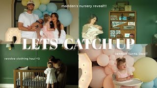 CATCH UP VLOG | nursery reveal, lennon