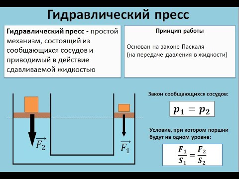 Формула пресса физика 7 класс. Гидравлический пресс сообщающиеся сосуды. Гидравлический пресс 7 класс физика. Гидравлический пресс принцип работы. Принцип устройства гидравлического пресса физика.