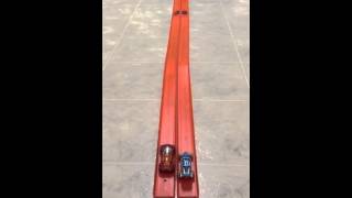 Hotwheels Race Track with Finish Line Flags