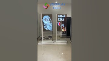 55inch Floorstanding Touch OLED Transparent Display