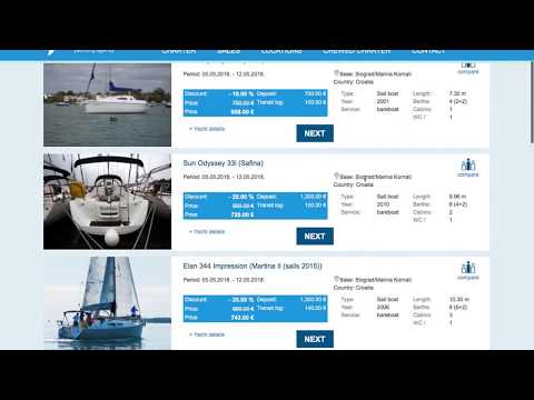 Change Layout & Compare Yachts