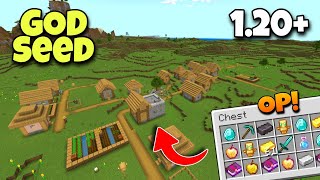 God Seed Minecraft 1.20 Bedrock And Pocket Edition || Seed Minecraft 1.20 🔥🔥