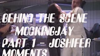 Behind the scene - Mockingjay Part 1 - Jennifer Lawrence and Josh Hutcherson ( on the ending scene )