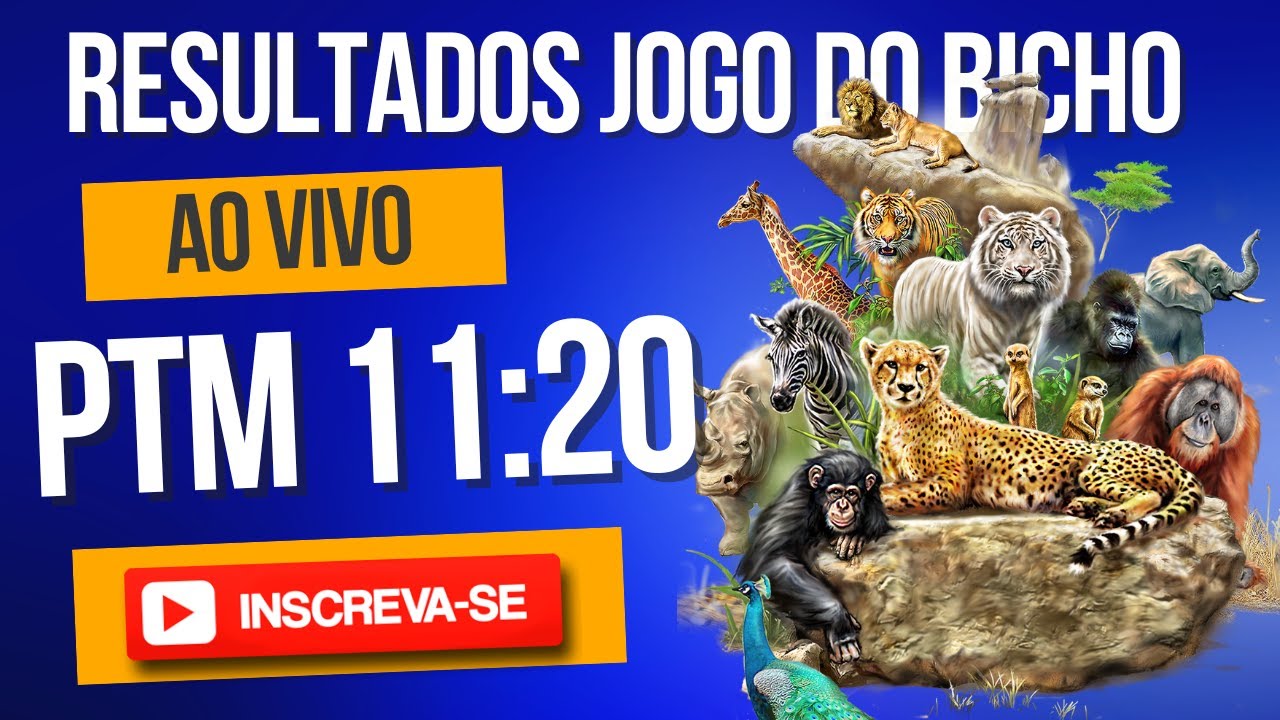 JOGO DO BICHO AO VIVO RESULTADO - PTM 11:20 - 16/10/2022 - YouTube