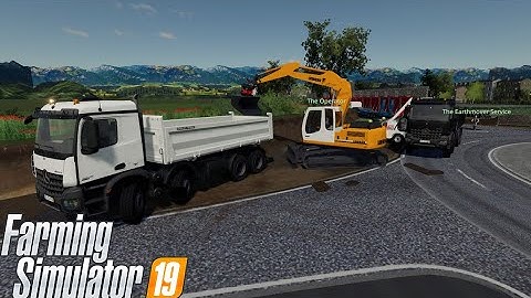 🚧LOADING SOIL WITH LIEBHERR 900C AND BOBCAT 863🚧FS19