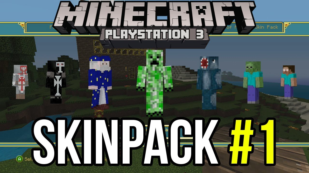 Minecraft Playstation 3 Skin Pack 1 Exclusive Playstation Skins Discussion Youtube - minecraft story mode roblox herobrine playstation 3 skin