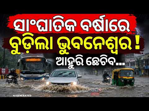 ଭୁବନେଶ୍ୱରରେ ସାଂଘାତିକ ବର୍ଷା | Bhubaneswar Heavy Rain: Zero Visibility | Schools Closed for 3 Days