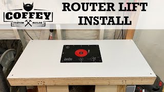 JESSEM MASTRLIFT II ROUTER LIFT INSTALL // WOODWORKING // HOW TO // DIY