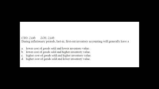 MCQ CMA P2 Section A 8
