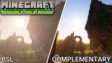 Minecraft 1.19 Shaders Comparison Complementary Shaders vs BSL Shaders