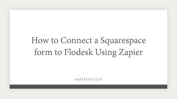 How to Connect a Squarespace Form to Flodesk Using Zapier