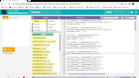 Code.org tutorial|how to make a T20 Cricket game in Code.org|Sprite formation|Part 1