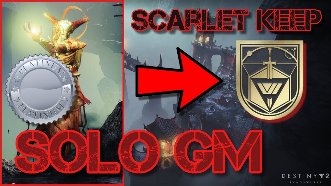 SAFELY SECURE: Solo GRANDMASTER Nightfall (PLATINUM) Triumph For Conqueror Gilded - Scarlet Keep