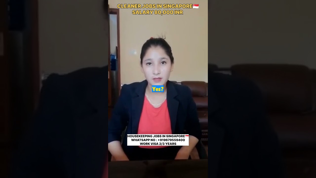 Cleaner/Housekeeping jobs in Singapore🇸🇬 | 