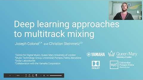 Deep learning approaches for multitrack mixing | Joseph Colonel and Christian Steinmetz
