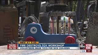 toymakers workshop ravaged by fire