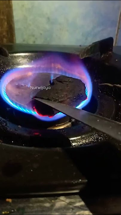 Perbedaan batu bara dan arang saat dibakar dengan kompor gas