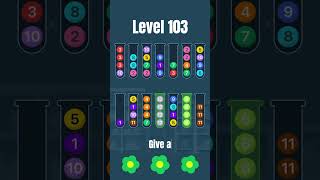 Solve Level 103 Ball Sort Candy Puzzle Challenge 🧩🟡 @TheGameSaviors  Tips 🚀🎯 #BallSortStrategy ⭐📱 screenshot 5