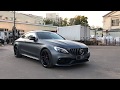 Оклейка кузова Mercedes C63s в серый мат