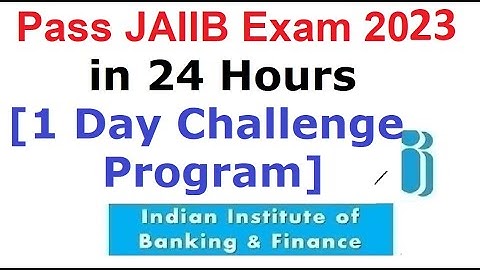 Pass JAIIB May 2023 Exam - 1 Day Challenge Program