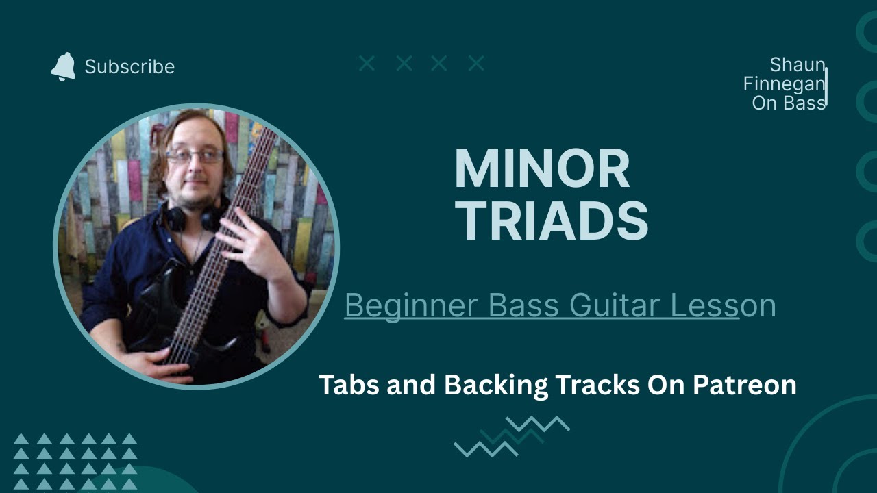 Beginner Bass Guitar Lessons, Minor Triads - YouTube