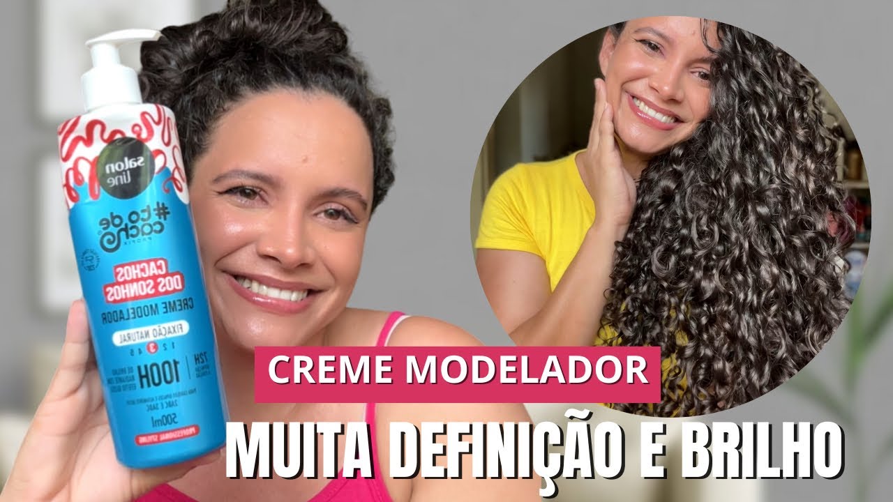 TESTEI O CREME MODELADOR DE CACHOS SALON LINE