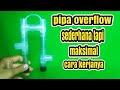 cara mudah membuat pipa overflow kolam koi saat hujan tiba | diy overflow