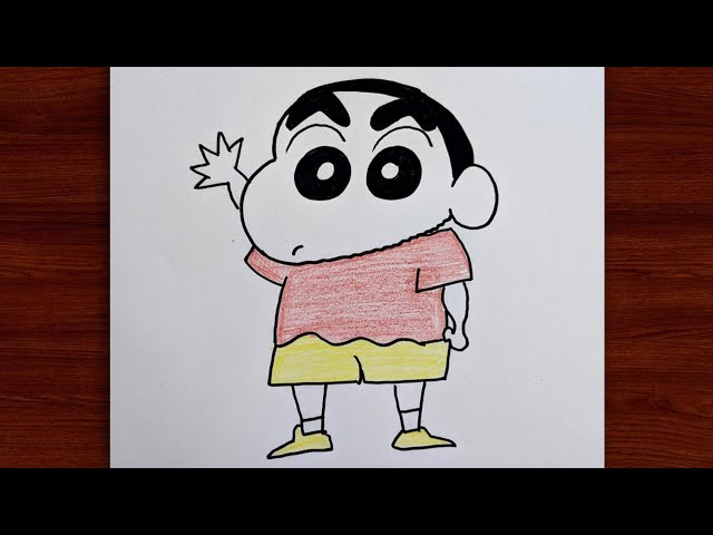 shinchan | Easy cartoon drawings, Cartoon art drawing, Cartoons rangoli  design